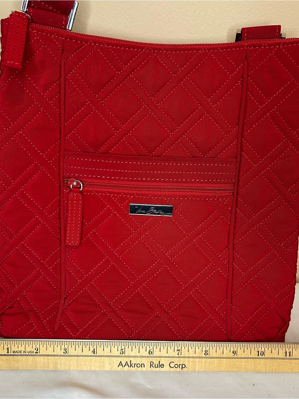 Vera Bradley Quilted Red Crossbody Shoulder Bag